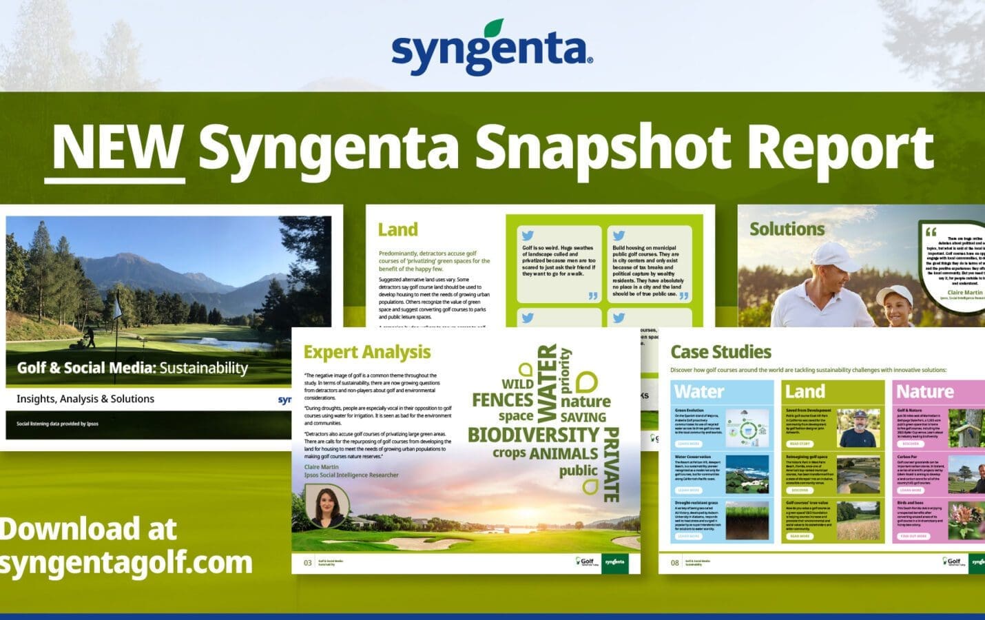 Syngenta Snapshot report - Golf & Social Media: Sustainability